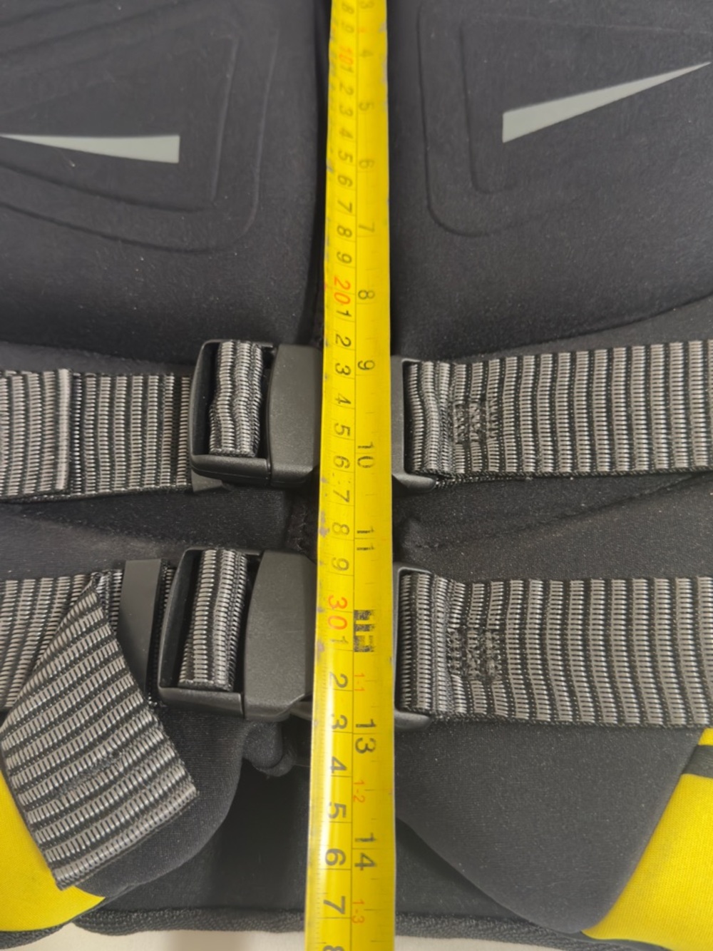 Men's Black and Yellow Neoprene Life Vest - Picture 2 of 6